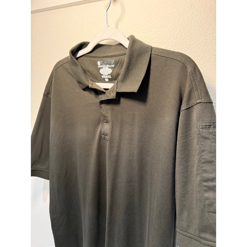 LAPG Operator Tactical Men's Polo Shirt Olive Green Size‎ 2XL Performance